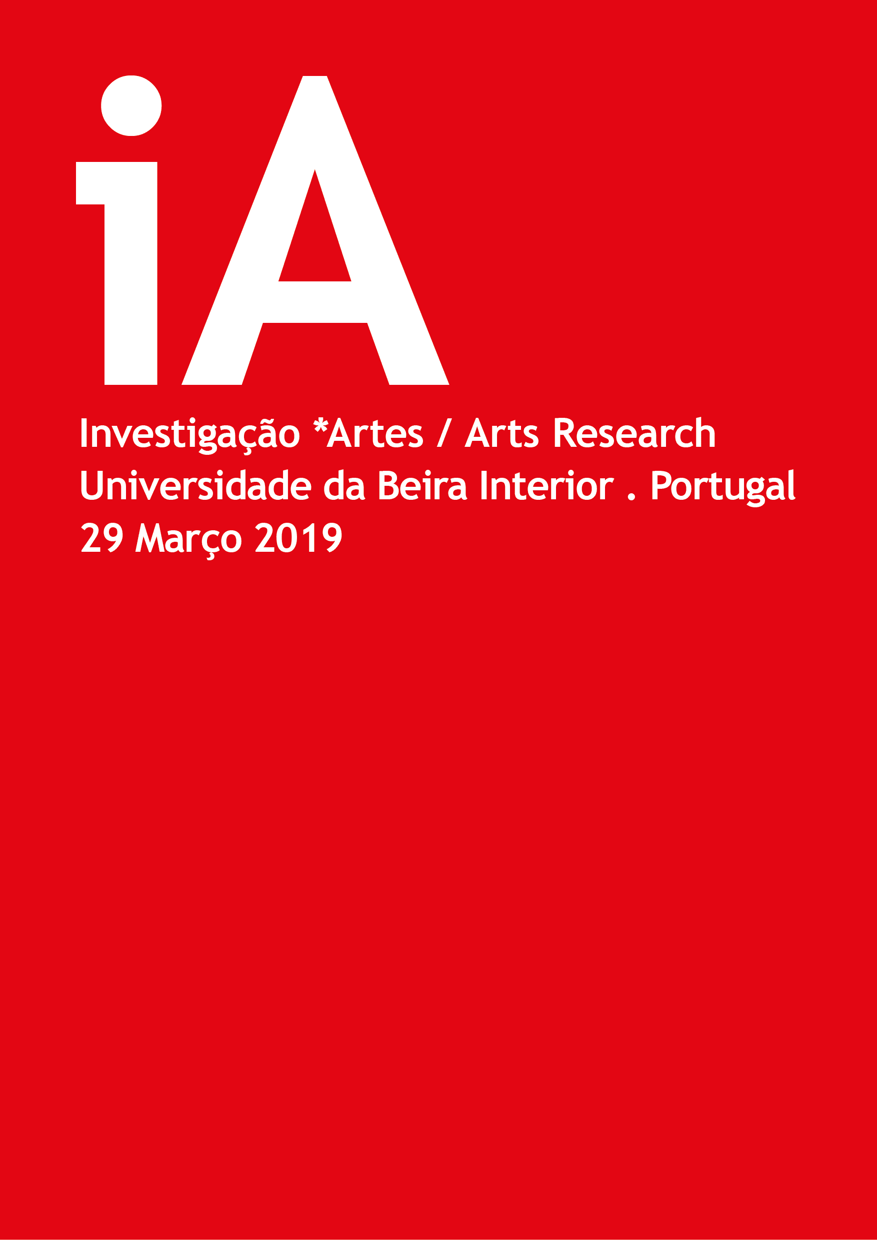 Cartaz - iA - Arts Research 2019