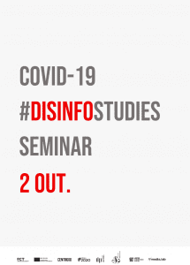 Cartaz - COVID-19 #DisInfoStudies Seminar