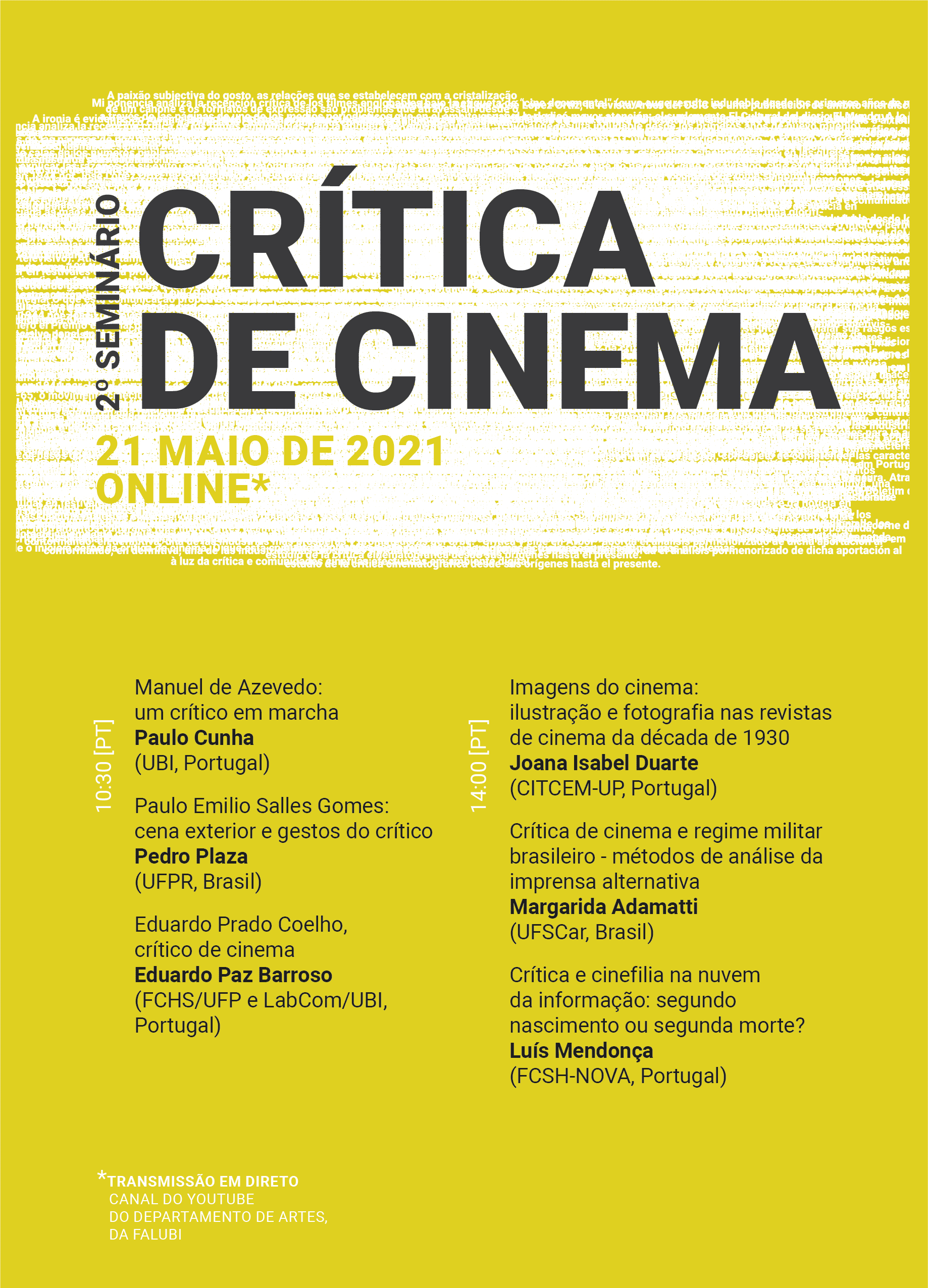 Cartaz - 2º Seminário de Crítica de Cinema