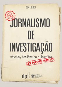 Cartaz da Conferencia Jornalismo de Investigação